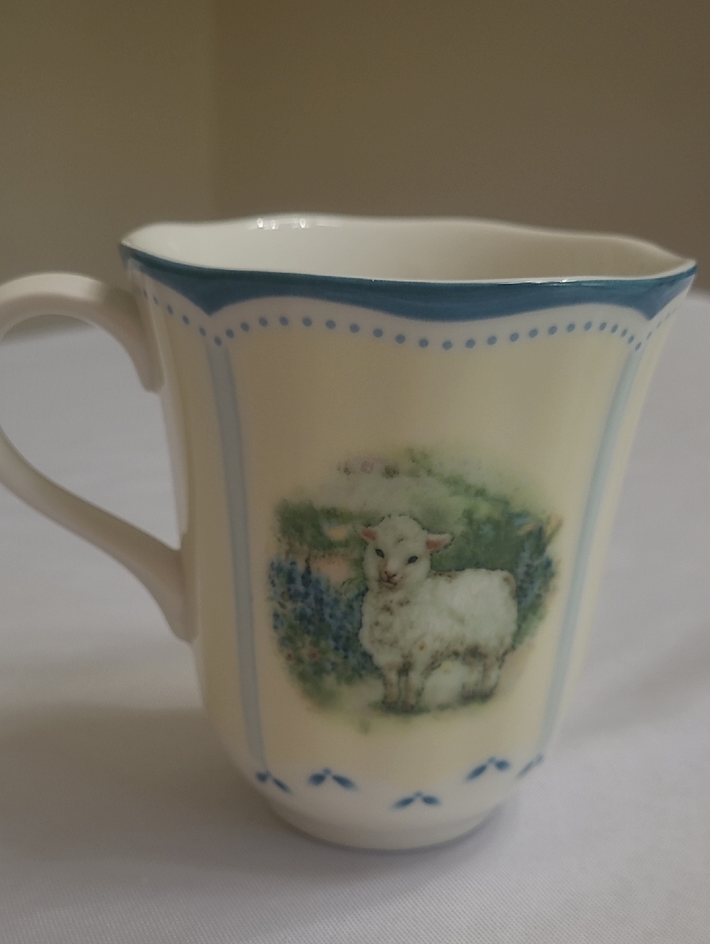 Lenox Provencal Garden Mug Featuring a Lamb